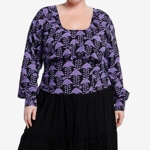 The Witcher‎ Yennefer Flowers Long Sleeve Top Plus Size Hot Topic